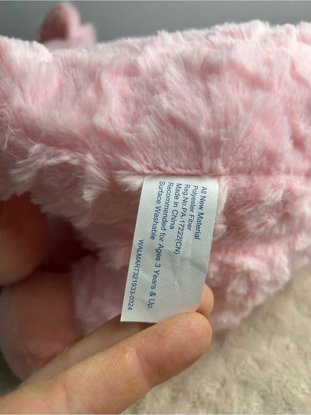 Walmart pink plush